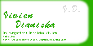 vivien dianiska business card